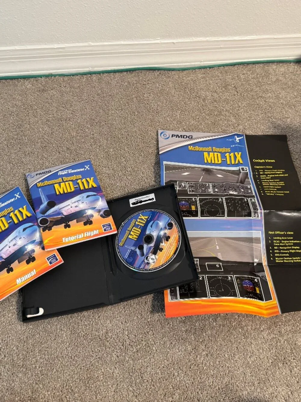 Microsoft Flight Simulator X Gold + PMDG MD-11X + Flight Crew Quick Ref Manuals